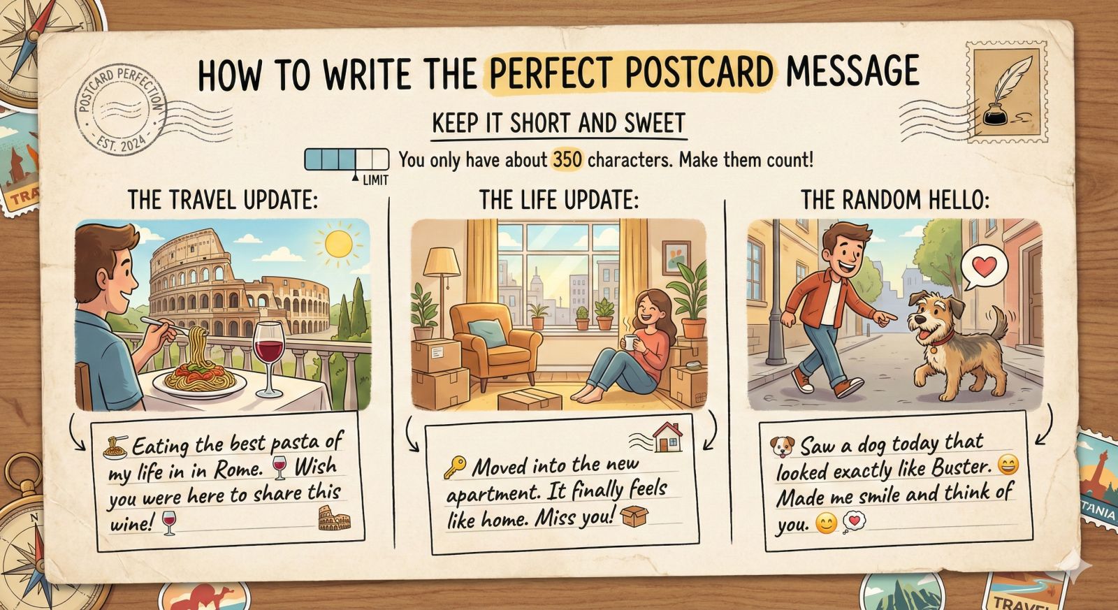 How to Write the Perfect Postcard Message